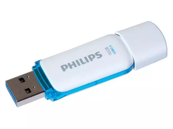 Een USB-stick 3.0 Philips Snow Edition Ocean Blue 16GB koop je bij NiceSupplies.nl