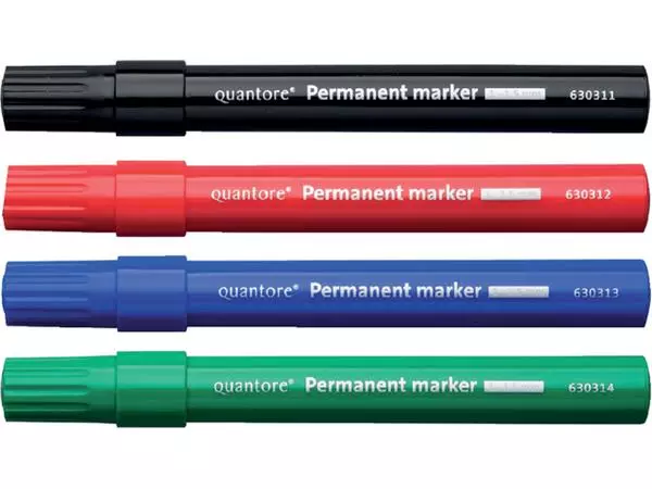 Een Permanent marker Quantore rond 1-1.5mm groen koop je bij MV Kantoortechniek B.V.