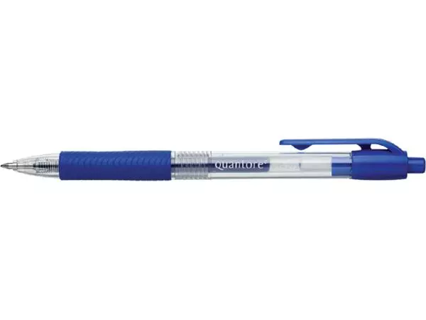 Een Gelschrijver Quantore grip drukknop 0.7mm blauw koop je bij MV Kantoortechniek B.V.