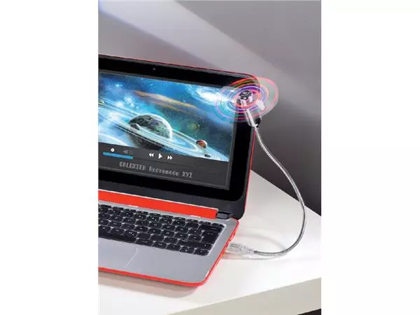 Een Ventilator Hama voor notebook zwanenhals USB zilvergrijs koop je bij MV Kantoortechniek B.V.