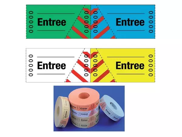 Een Entreebewijs Combicraft nummering 1-1000 blauw koop je bij NiceSupplies.nl