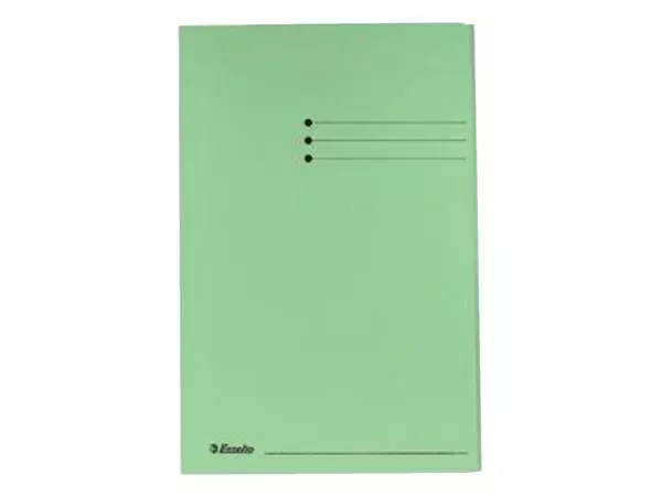 Een Dossiermap Esselte folio 3 kleppen manilla 275gr groen koop je bij NiceSupplies.nl