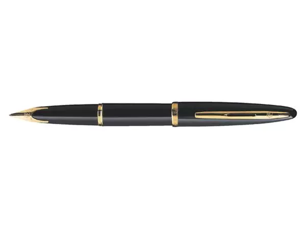 Een Vulpen Waterman Carene Sea black lacquer GT medium koop je bij Buro De Peuter