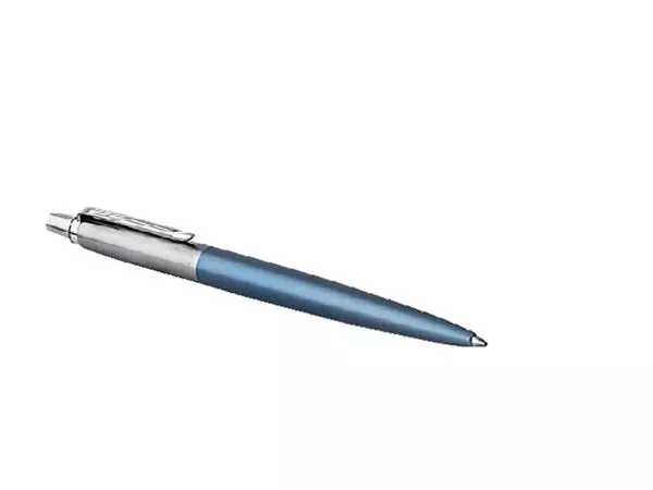 Een Balpen Parker Jotter Waterloo blue CT medium koop je bij Buro De Peuter