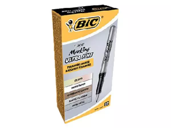 Een CD marker Bic ultra fijn zwart koop je bij Buro De Peuter