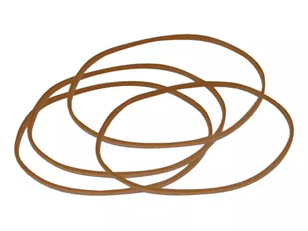 Een Elastiek Standard Rubber Bands 22 100x1.5mm 1kg 2660 stuks bruin koop je bij L&N Partners voor Partners B.V.