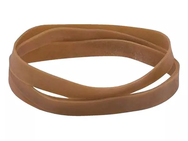 Een Elastiek Standard Rubber Bands 107 180x16mm 500gr 70 stuks bruin koop je bij NiceSupplies.nl