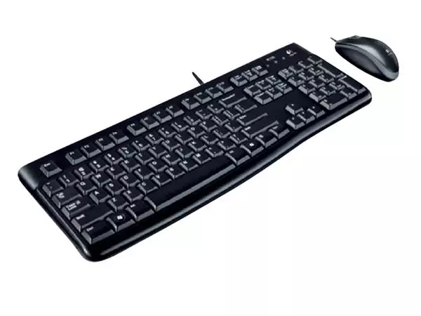 Een Toetsenbord Logitech K120 Qwerty +muis zwart koop je bij NiceSupplies.nl