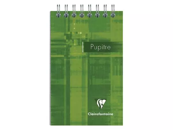 Een Notitieboek Clairefontaine Puptire 75x120mm spiraal lijn koop je bij KantoorProfi België BV