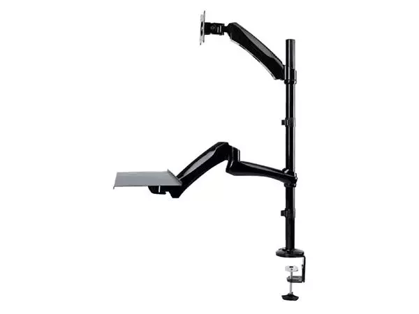 Een PC arm Neomounts D500 10-27" werkplek zwart koop je bij Tonerinktshop