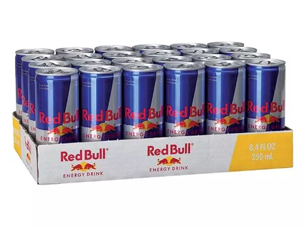 Een Energiedrank Red Bull blik 250ml koop je bij Van Hoye Kantoor BV