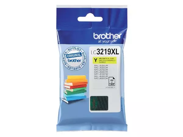 Een Inktcartridge Brother LC-3219XLY geel koop je bij Kantoorvakhandel van der Heijde