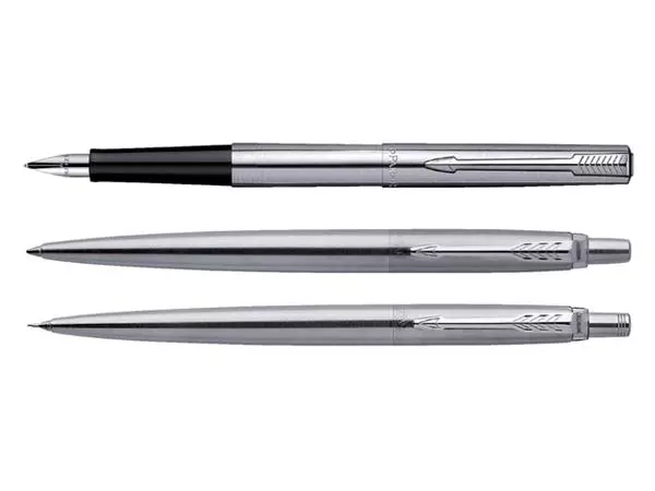 Een Balpen Parker Jotter stainless steel CT medium koop je bij NiceSupplies.nl