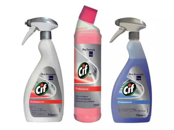 Een SANITAIRREINIGER CIF PROFESSIONAL SPRAY 750ML koop je bij Kantoorvakhandel van der Heijde