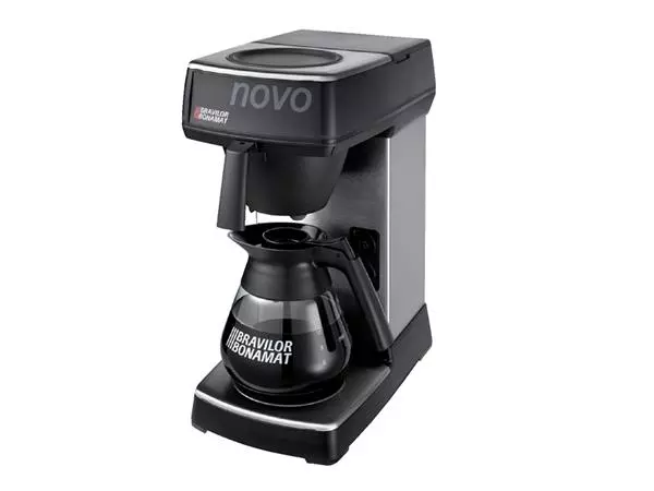 Een Koffiezetapparaat Bravilor Novo inclusief glazen kan koop je bij Van Hoye Kantoor BV