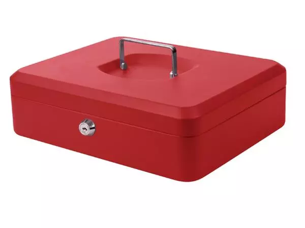 Een Coffret caisse Pavo 300x240x90mm rouge koop je bij QuickOffice BV