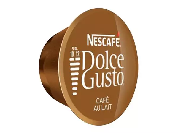 Een Koffiecups Dolce Gusto Cafe au Lait 16 stuks koop je bij Buro De Peuter