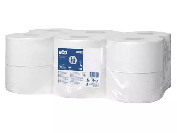 Een Toiletpapier Tork T2 Universal 1-laags 240mtr wit 110163 koop je bij NiceSupplies.nl