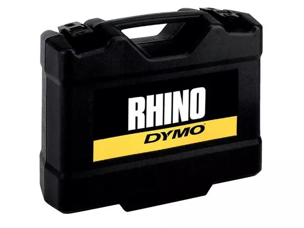 Een Labelprinter Dymo Rhino 5200 industrieel abc 19mm geel in koffer koop je bij Van Leeuwen Boeken- en kantoorartikelen
