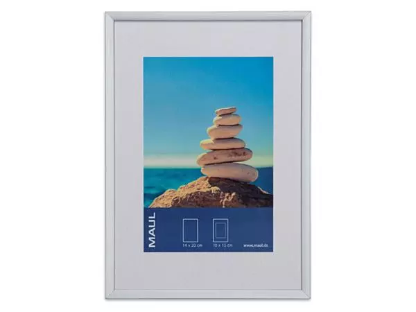 Een Fotolijst MAUL design 15x21cm aluminium frame zilver koop je bij NiceSupplies.nl