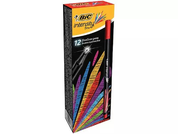 Een FINELINER BIC INTENSITY F ROOD koop je bij Kantoorvakhandel van der Heijde