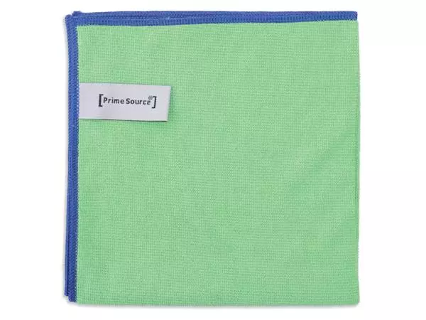 Een Microvezeldoek Primesource professional 38x38cm groen pak à 10 stuks koop je bij Buro De Peuter