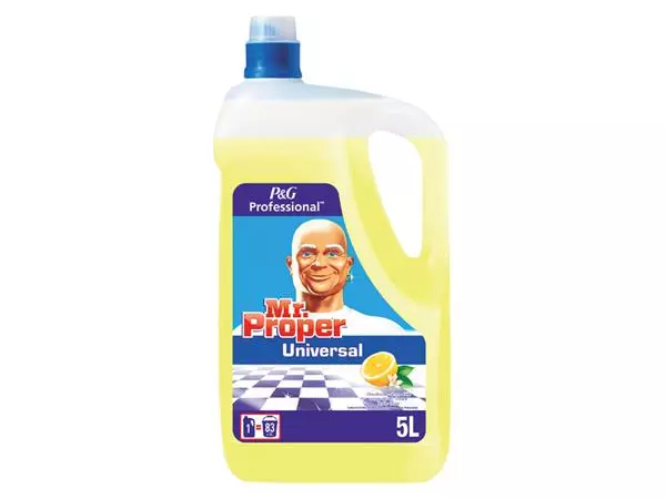 Een Allesreiniger Mr Proper lemon 5 liter koop je bij NiceSupplies.nl