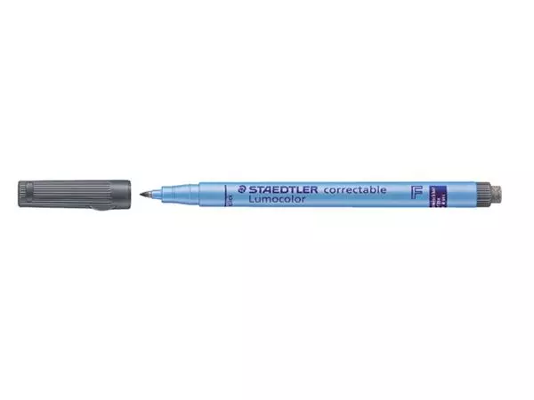 Een Viltstift Staedtler Lumocolor 305 non permanent correctable F zwart koop je bij EconOffice