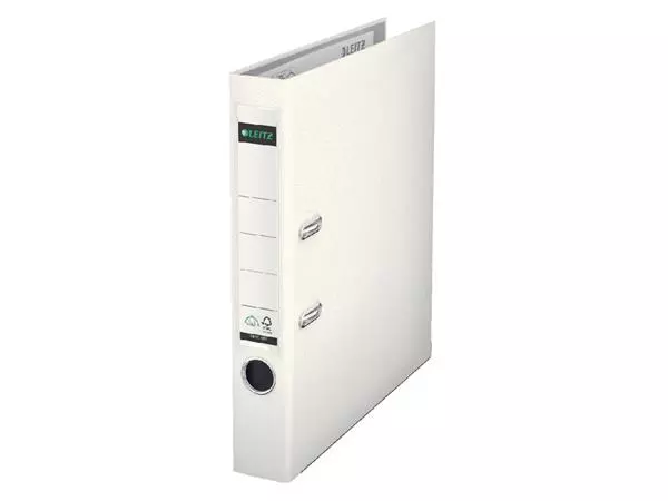 Een Classeur à levier Leitz 1015 180° A4 52mm PP blanc koop je bij Van Hoye Kantoor BV