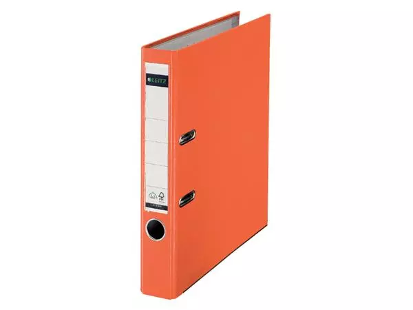 Een Ordner Leitz 1015 180° 52mm PP A4 oranje koop je bij QuickOffice BV