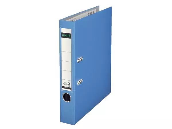 Een Classeur à levier Leitz 1015 180° A4 52mm PP bleu clair koop je bij QuickOffice BV