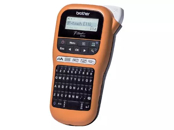 Een LABELPRINTER BROTHER PTOUCH TZE PTE110 ORANJE koop je bij Kantoorvakhandel van der Heijde