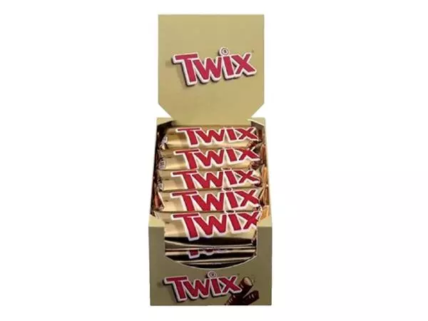 Een Snoep Twix reep 25x50 gram koop je bij Van Leeuwen Boeken- en kantoorartikelen