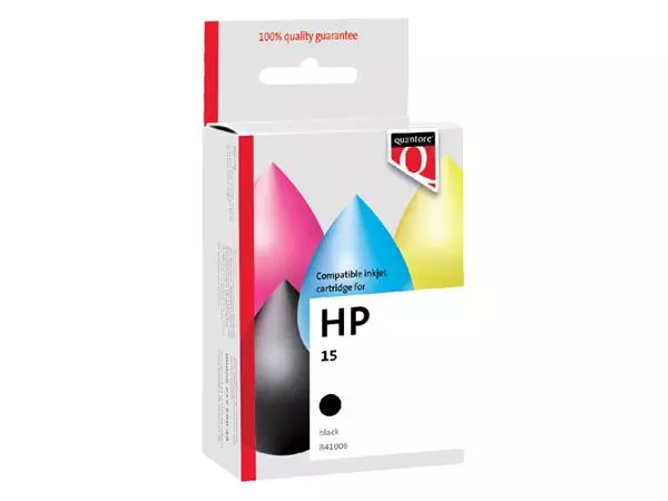 Een Inktcartridge Quantore alternatief tbv HP C6615D 15 zwart koop je bij Klik Office BV