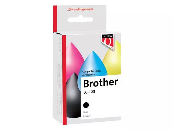 Een Inktcartridge Quantore alternatief tbv Brother LC-123 zwart koop je bij EconOffice