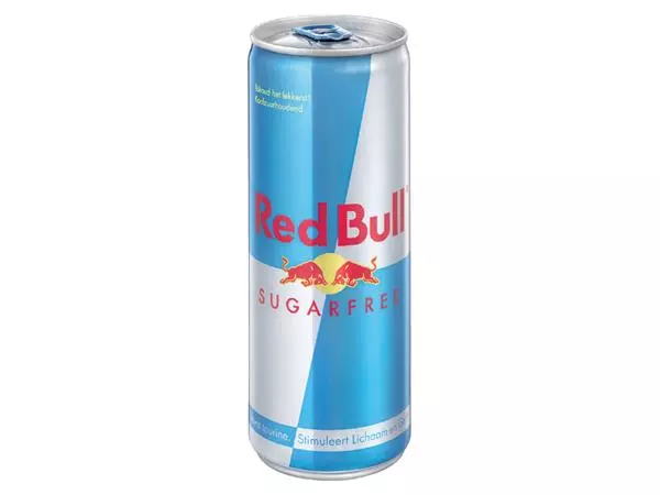 Een Energiedrank Red Bull sugarfree blik 250 ml koop je bij Van Leeuwen Boeken- en kantoorartikelen