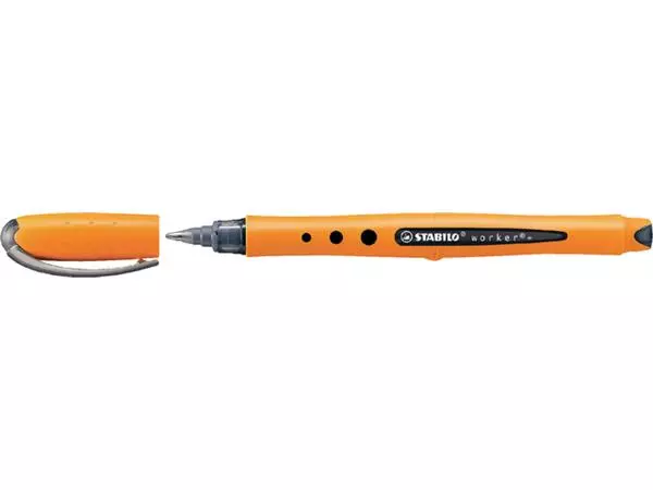 Een ROLLERPEN STABILO WORKER 2018/46 M ZWART koop je bij Kantoorvakhandel van der Heijde