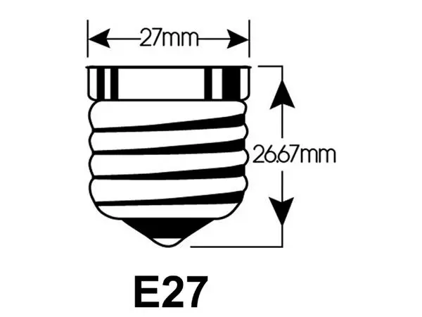 Een Ledlamp Integral E27 2700K warm wit 2W 250lumen koop je bij Kantoorvakhandel van der Heijde