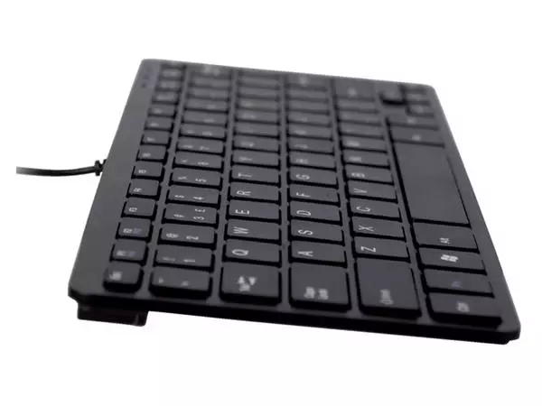 Een Ergonomisch toetsenbord R-Go Tools Compact Qwerty zwart koop je bij QuickOffice BV