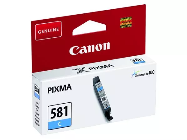 Een Inktcartridge Canon CLI-581 blauw koop je bij Van Hoye Kantoor BV