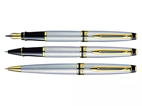 Een Balpen Waterman Expert stainless steel GT medium koop je bij NiceSupplies.nl