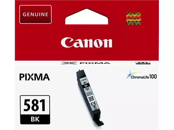 Een Inktcartridge Canon CLI-581 zwart koop je bij Kantoorvakhandel van der Heijde