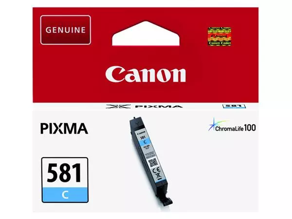 Een Inktcartridge Canon CLI-581 blauw koop je bij NiceSupplies.nl