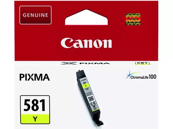 Een Inktcartridge Canon CLI-581 geel koop je bij NiceSupplies.nl