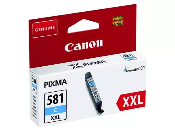 Een Inktcartridge Canon CLI-581XXL blauw koop je bij Buro De Peuter