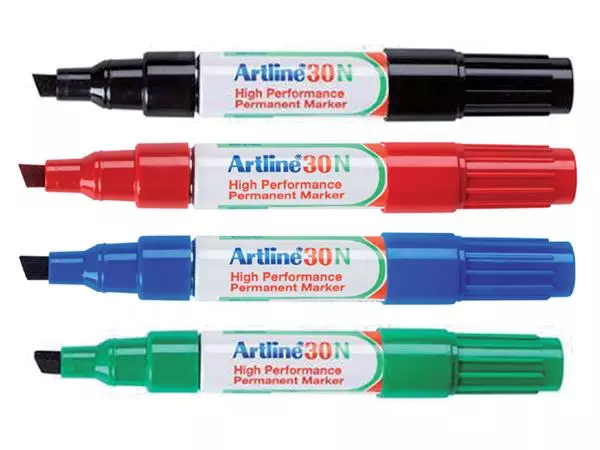 Een Viltstift Artline 30 schuin 2-5mm rood koop je bij NiceSupplies.nl