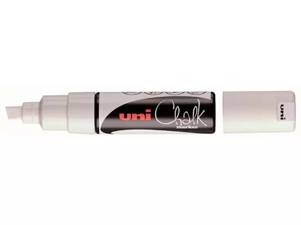 Een Krijtstift Uni-ball chalk schuin 8.0mm wit koop je bij KantoorProfi België BV