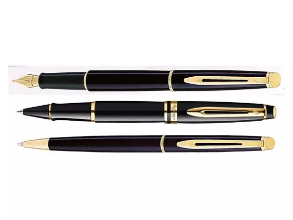 Een Rollerpen Waterman Expert black lacquer GT fijn koop je bij Kantoorvakhandel van der Heijde