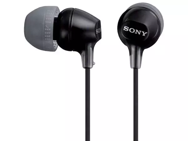 Een OORDOPJES SONY EX15LP ZWART koop je bij Kantoorvakhandel van der Heijde