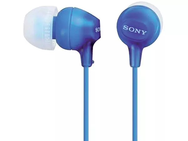 Een Oortelefoon Sony EX15LP basic blauw koop je bij NiceSupplies.nl